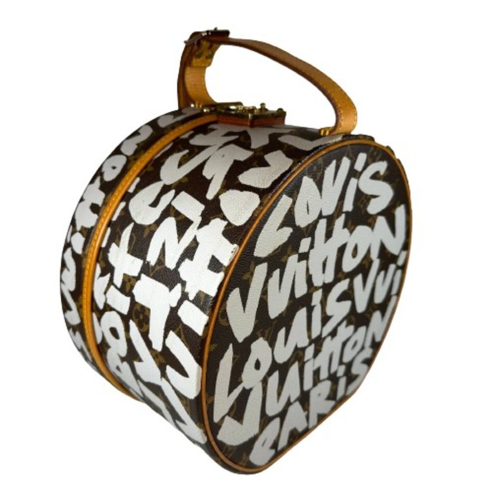 Louis Vuitton Graffiti Hat Box Trunk Boite Chapeau 30 bag vintage LV Sprouse - Picture 7 of 16
